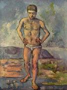 Paul Cezanne Bather oil on canvas